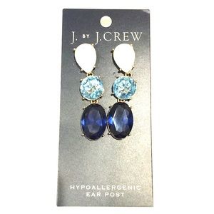 J by J Crew Blue Drop Earrings